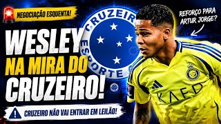 🚨 URGENTE! ATACANTE WESLEY VIROU LEILÃO? CRUZEIRO TOMA DECISÃO E SAMUEL VENÂNCIO REVELA TUDO!
