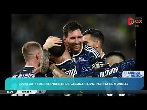 Elvio Cotterli intendente de Laguna Paiva comentó su opinión sobre el Mundial 2026