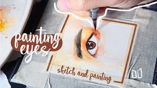 J-Hope eye painting - speed sketch & painting part 4 of 7 | JC