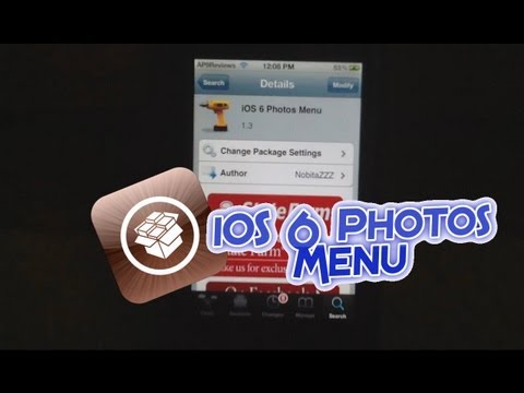 iOS 6 Photos Menu- Cydia Tweak- iOS 6 Shortcut for iOS 5!