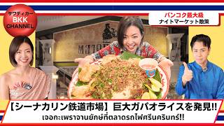 【シーナカリン鉄道市場】5kgの超巨大ガパオライスに挑戦！果たして食べ切れるのか🔥！？【ตลาดรถไฟศรีนครินทร์】ท้ากินกะเพรายักษ์ 5 กก. กินหมดไหม?