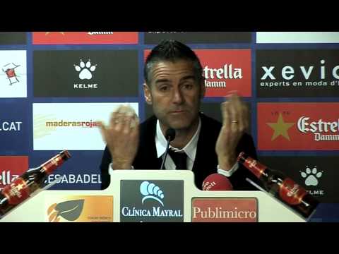 Roda Premsa Lluís Carreras posterior CE Sabadell   CD Lugo