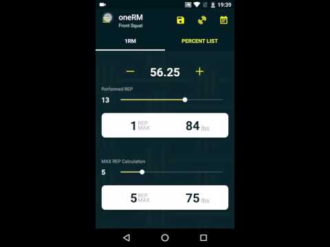 oneRM - 1 Rep Max Calculator Video