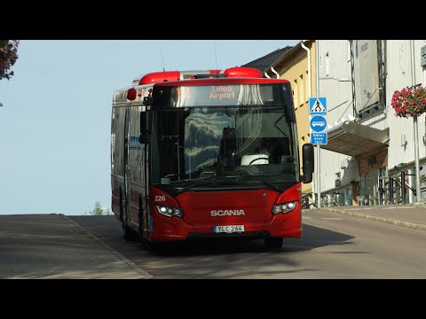 Sweden, Luleå - Bus 104 Ride from Varvet to Nordkalotten