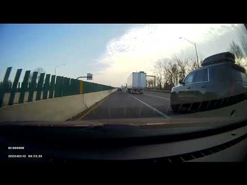 Drive on I 95 North in Stamford CT area to Burlington, MA - February 12 2022