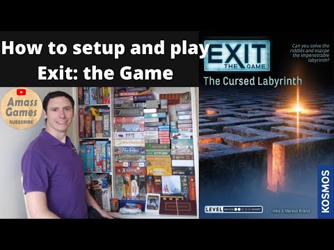 How to setup, play and unbox Exit the Game: The Cursed Labyrinth by * AmassGames *