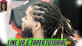 Barber Tutorial: Taper Line Up On Dreads HD