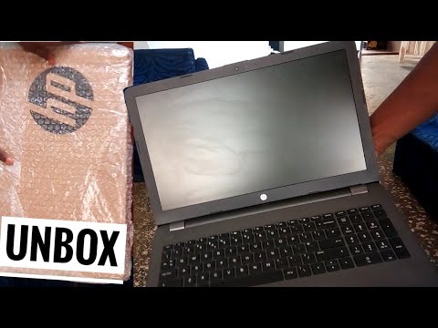 My first unboxing from YouTube money HP laptop 255 G6