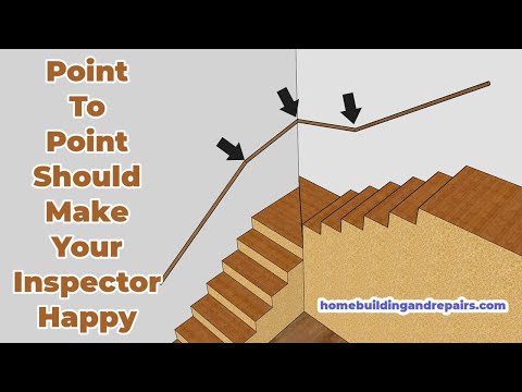 Simple Method To Find Angled Platform Stair Handrail Measurements - No Complicated Math Here