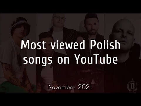 Most Viewed Polish Songs on YouTube - November 2021