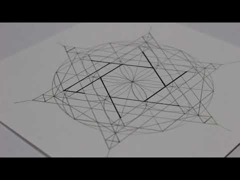 Relaxing Pentagram Mandala Drawing Process