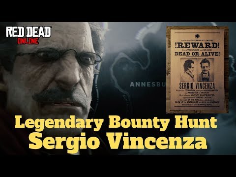 Legendary Bounty Sergio Vincenza RDR2 Online