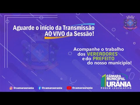 19ª Sessão Ordinária da Câmara Municipal de Urânia/SP.