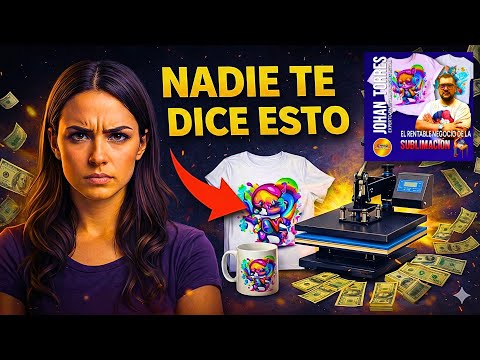 El Rentable Negocio de la Sublimacion - Johan Torres experto en estampación - curso de sublimación 
