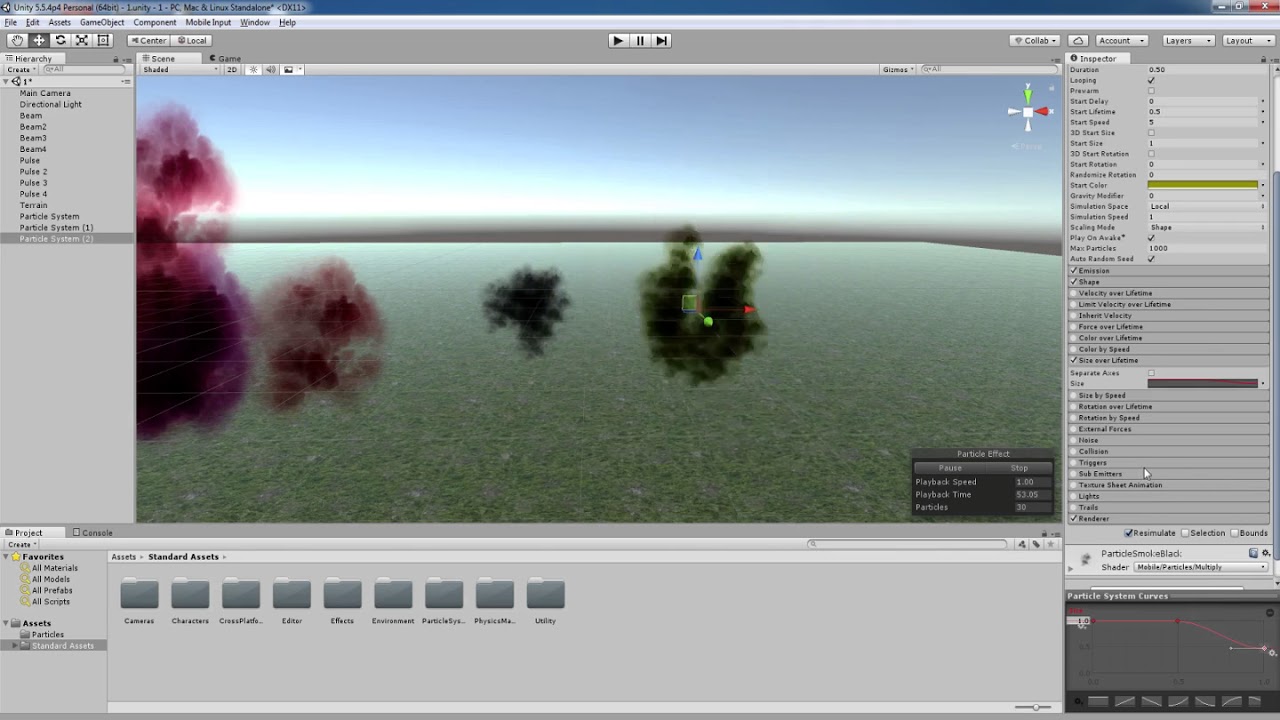 Unity - Particle System: Sphere emission