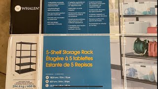 How to build a Costco shelf! Whalen 5 Shelf Storage Rack