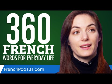 360 French Words for Everyday Life - Basic Vocabulary #18
