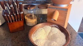 Komo XL Grain Mill & Ankarsrum Mixer: Milling Fresh Organic Flour for Baguettes