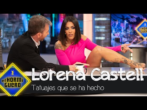 Lorena Castell muestra en exclusiva sus tatuajes realizados por ella misma - El Hormiguero
