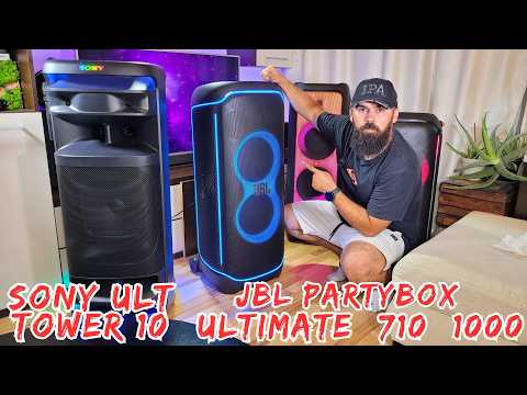 Sony ULT Tower 10 VS JBL Partybox Ultimate VS JBL Partybox 1000 VS JBL Partybox 710 SOUND TEST