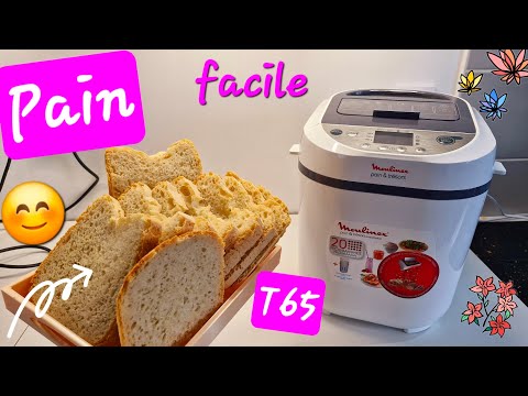 Pain à la farine T65 à la machine à pain