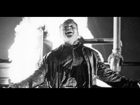 James Cagney in 'White Heat' (1949) end scene: Famous movie quote 'Made it, Ma, top of the world!'