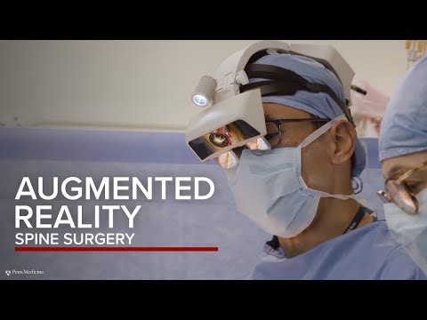 Watch video titled Augmented Reality Navigation in Spine Surgery | Penn Medicine on YouTube