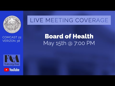 Thumbnail for Board of Health Meeting 5/15/2023