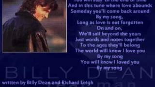 Billy Dean - By My Song ( + lyrics 1998)
