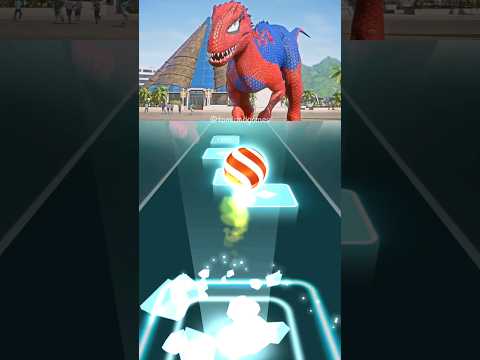 Dinosaurs: Spiderman-Coffin Dance x Tiles Hop Edm Rush #dinosaurs #spiderman #coffindance #tileshop