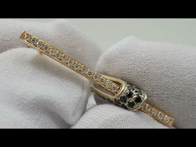 Золотые серьги с бриллиантами 1230624 Видеообзор