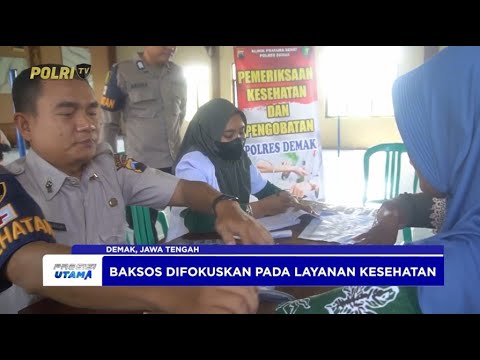 PENYERAHAN BANSOS POLRES DEMAK UNTUK WARGA TERDAMPAK BANJIR