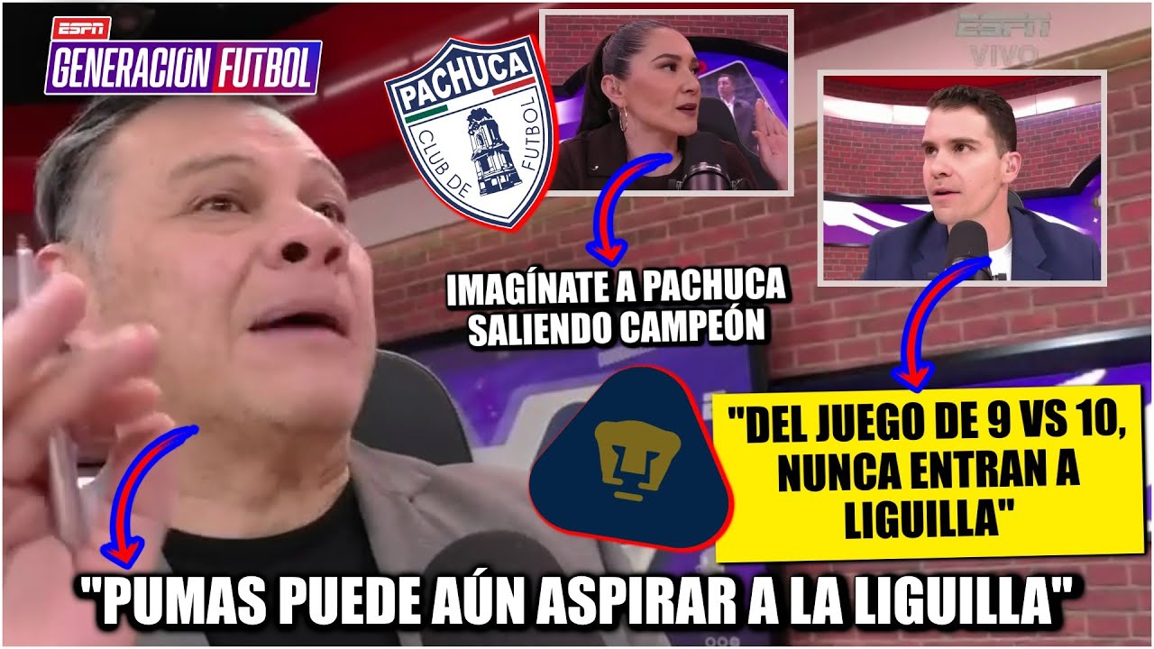 RUMBO a la LIGUILLA MX. PUMAS enfrenta a un PACHUCA que entró al repechaje de PANZAZO | Generación F