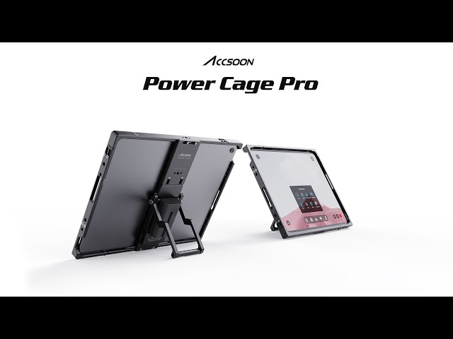 Vídeo relacionado con Accsoon Power Cage Pro - Para iPad Pro de 12,9 pulgadas (Gen 3, 4, 5, 6) para cámaras réflex réflex sin espejo y kit de pantalla de red Komodo.