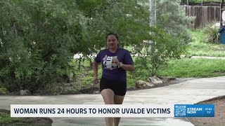 Runner honors Uvalde victims with 24-hour memorial run
