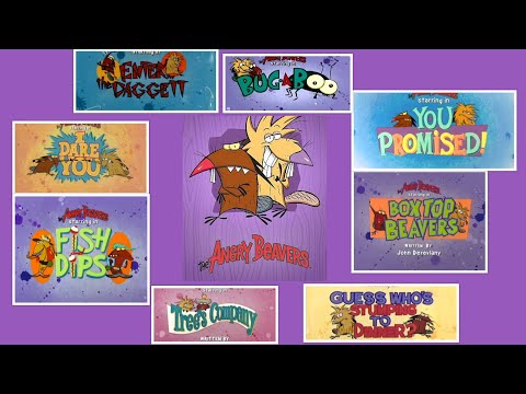 The Angry Beavers Complete Title Cards Collection