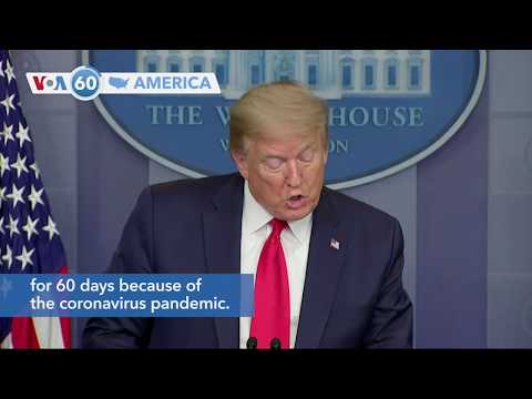 VOA60 America- Trump signs Executive Order limiting immigration