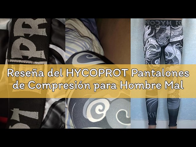 Vídeo relacionado con HYCOPROT Pantalones de Compresión para Hombre Secado Rápido Pantalones Deportivos de Entrenamiento Leggings Correr Pantalones de Baloncesto para Running Fitness Yago