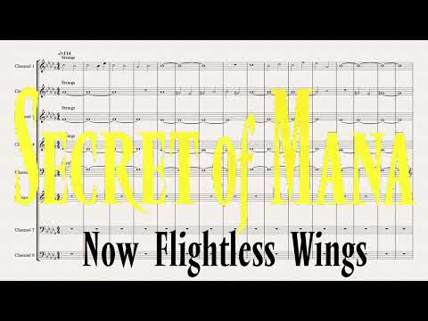Now Flightless Wings - Secret of Mana (SNES, 1993) OST - Transcription