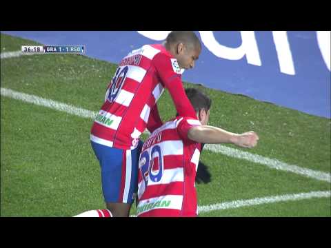 Gol de Piti (1-1) en el Granada CF - Real Sociedad - HD