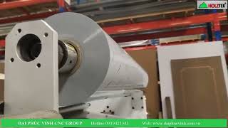 Chuyền Máy Làm Ván Laminate- Pet- Acrylic- PVC Holztek HT-1300PA / Máy Dán Phủ Mặt Ván Công Nghiệp