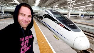 Chinese BULLET TRAIN Business Class REVIEW to Shanghai + Chinese Food Lunch | Suzhou to Shanghai