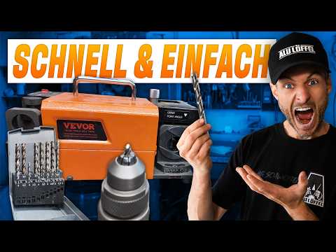 Einfach in 2 min zum Scharfen Bohrer - selber Bohrer Anschleifen