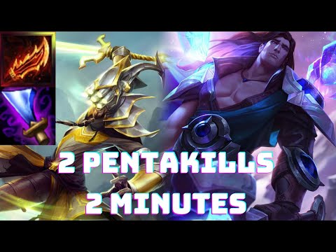 2 Pentakills in 2 Minutes - Yi/Taric Funnel Highlight - Elfenblade