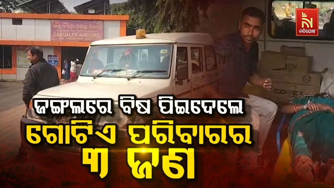 ଜଙ୍ଗଲରେ ବିଷ  ପିଇଦେଲେ ଗୋଟିଏ ପରିବାରର ୩ ଜଣ ...| NandighoshaTV