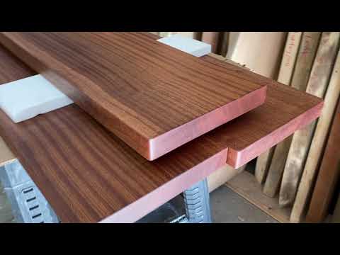 Sapele Mahogany shelves