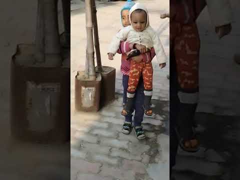 Try to walk #rishik #kids #journey #small kids