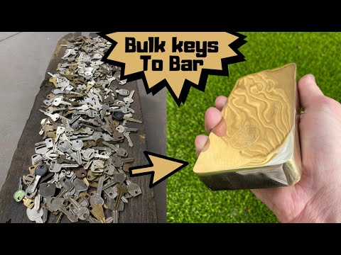 Key Casting Huge 2.7KG Alloy Bar - Trash To Treasure - ASMR Metal Melting
