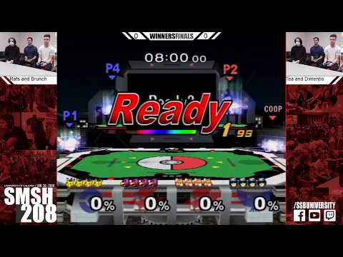 SMSH 208 - ME$ | Rats! + Brunch vs. Dimentio + Tea - Melee Doubles LS