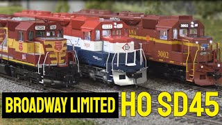 Broadway Limited (BLI) HO EMD SD45 | Paragon 4 Sound, LEDs, Cab Light & Dual Mode DC/DCC Operation!